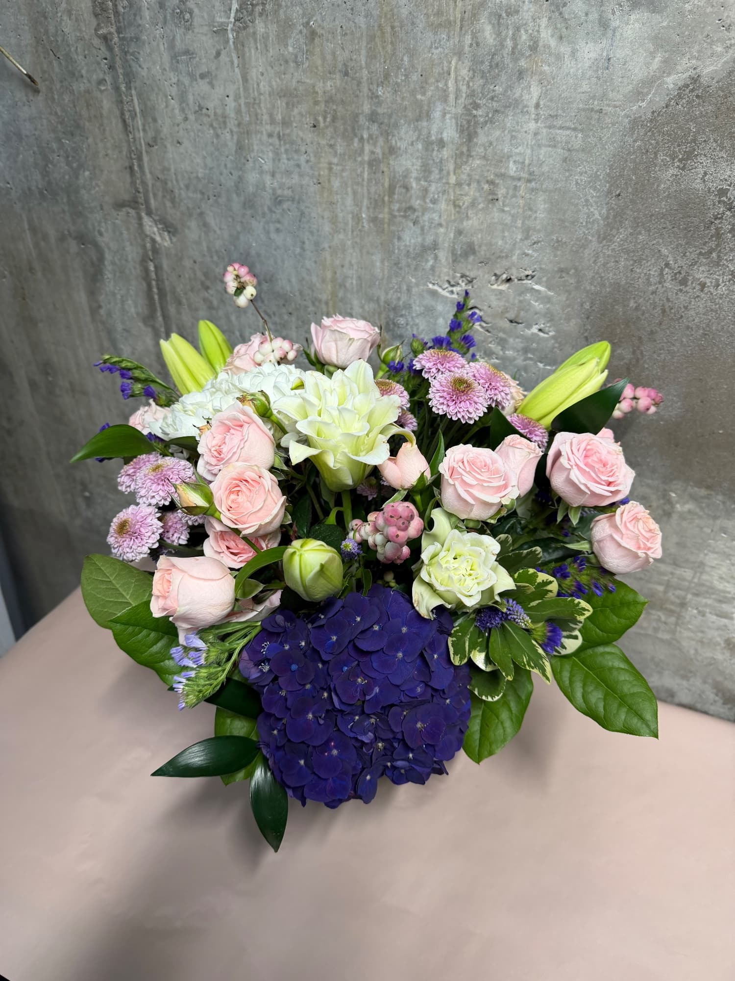 Blush & Lavender Vase Arrangement