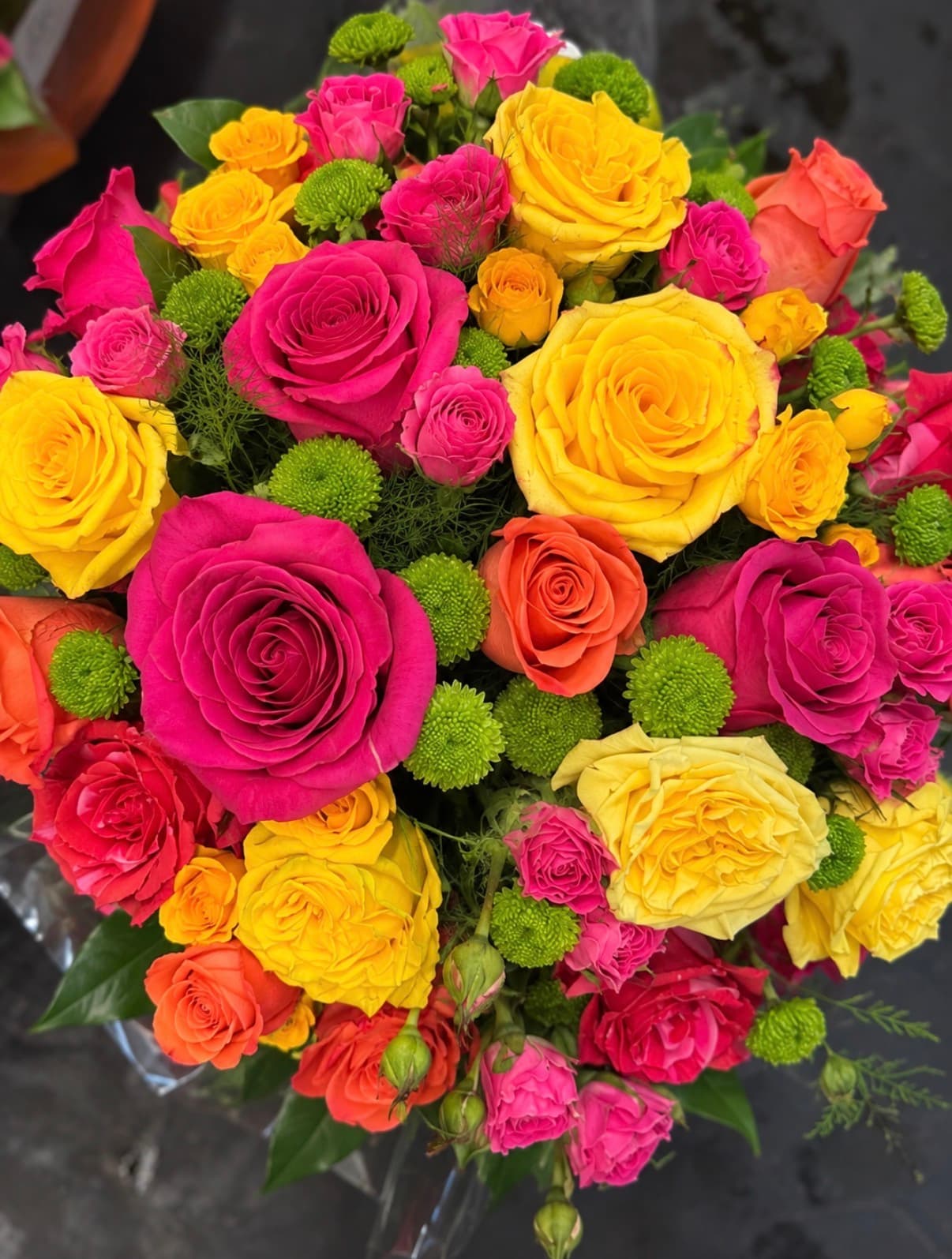 Pink and Yellow Roses